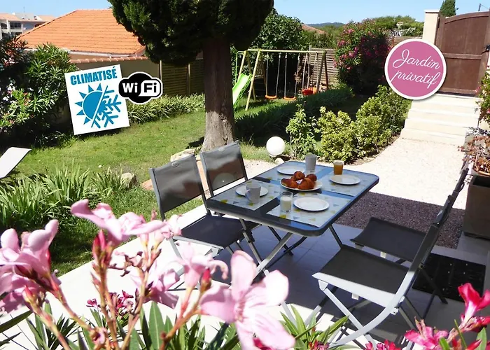 Bas De Villa Jardin Plein Sud Proche Mer Clim-Wifi